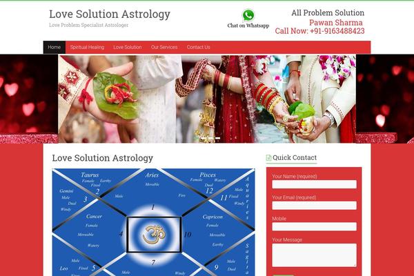 lovesolutionastrology.com site used Astrology