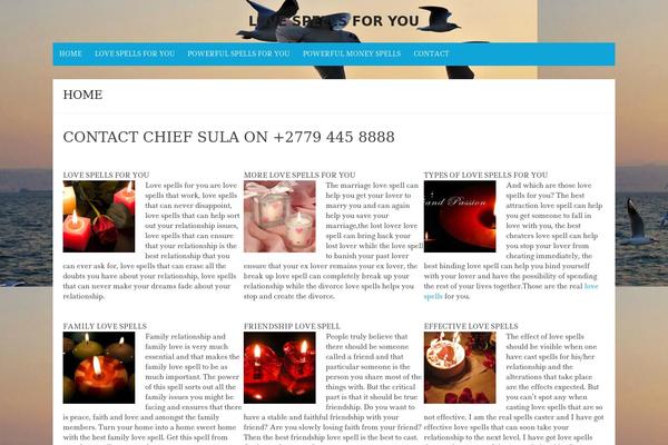 Simple Life theme site design template sample