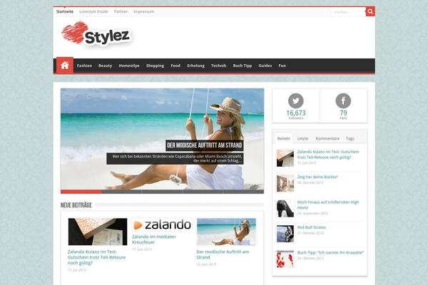 Sahifa theme site design template sample