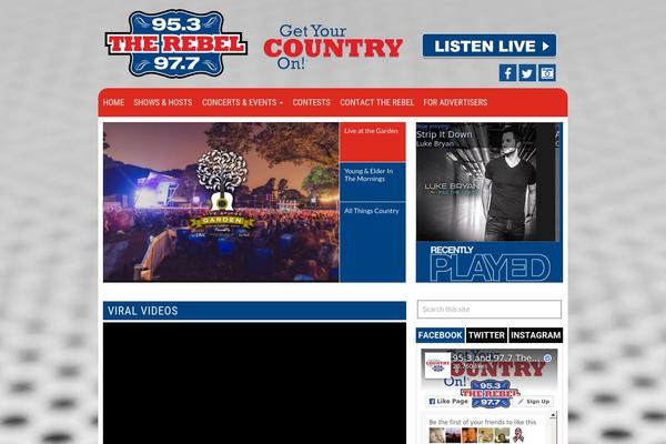 Site using DJ On Air Widget plugin
