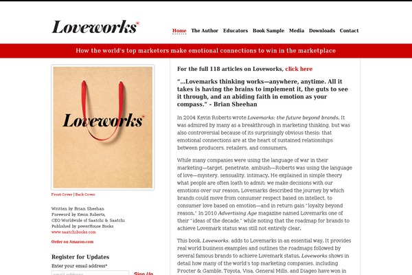 loveworksthebook.com site used Loveworks