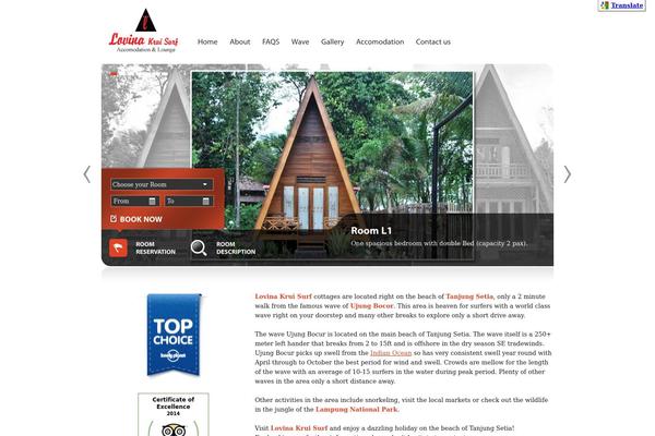 Guesthouse theme site design template sample