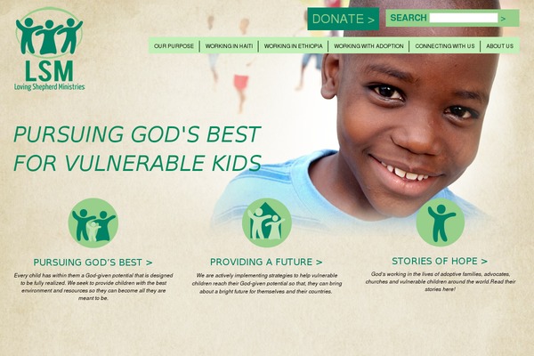 Shepherd theme site design template sample