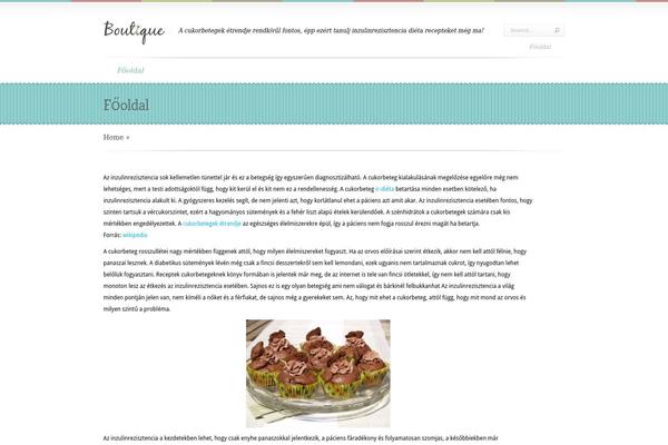 Boutique theme site design template sample