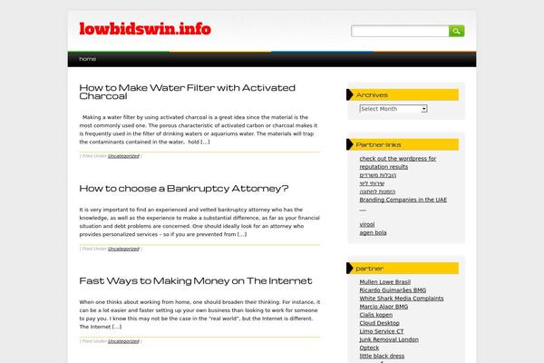 Major Media theme site design template sample
