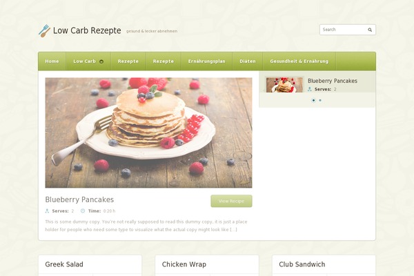 Petit theme site design template sample