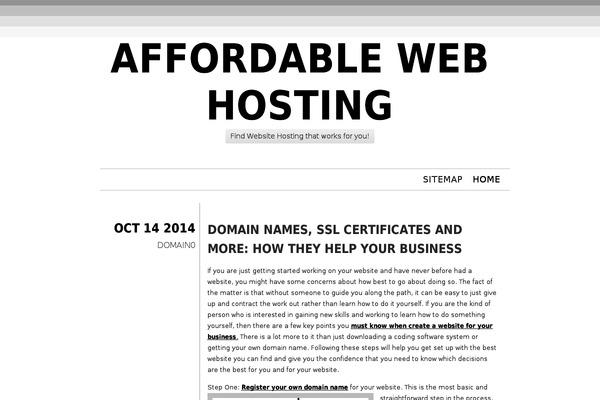 Chunk theme site design template sample