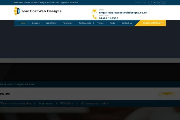 lowcostwebdesigns.co.uk site used Lowcostwebdesigns