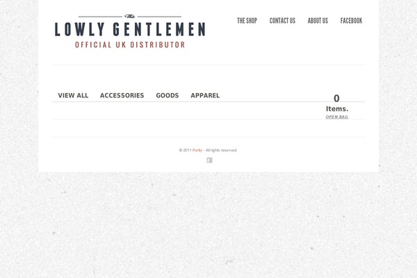 Purity theme site design template sample