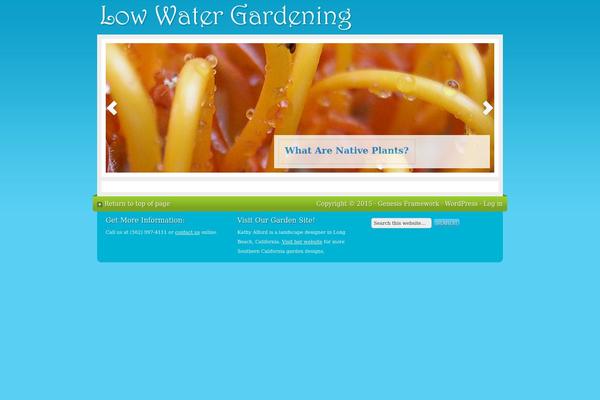 Serenity theme site design template sample