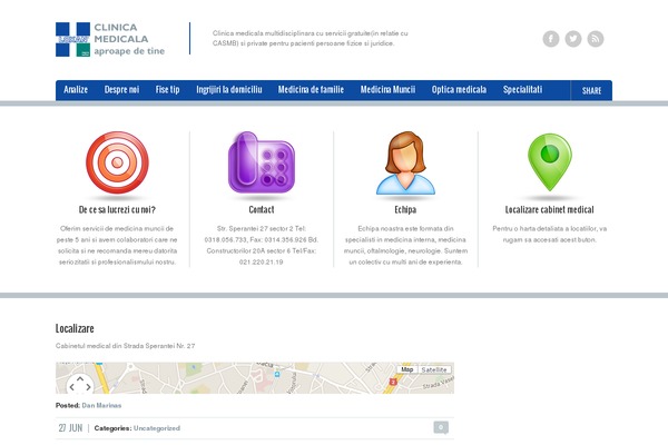 Doctor theme site design template sample
