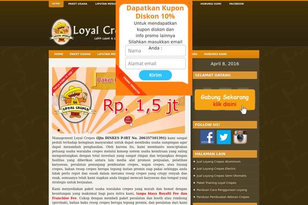 Choco theme site design template sample