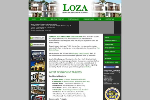 lozaph.com site used Loza