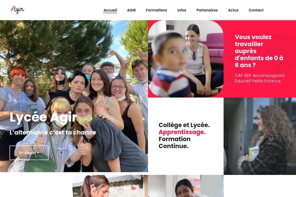 Academist theme site design template sample