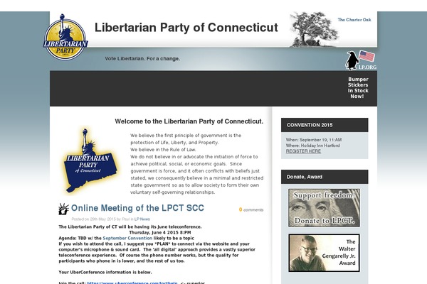 lpct.org site used Organic Theme