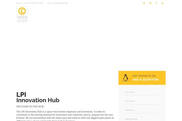Wp-yellow-hats-child theme site design template sample