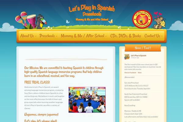 Toddlers theme site design template sample