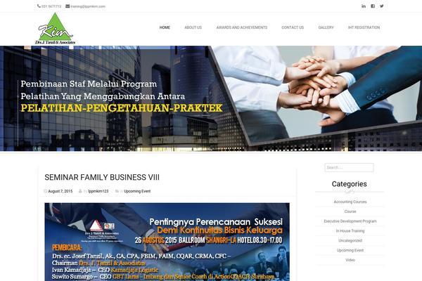 Brasserie theme site design template sample