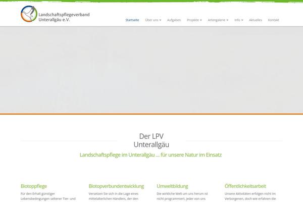 X Child theme site design template sample