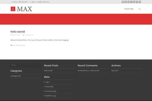 i-max theme site design template sample