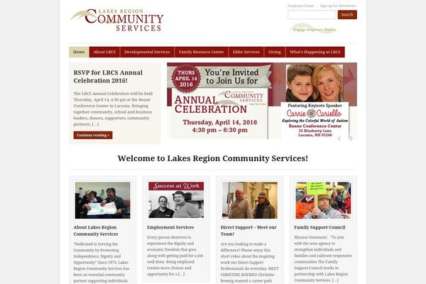 Discovery theme site design template sample