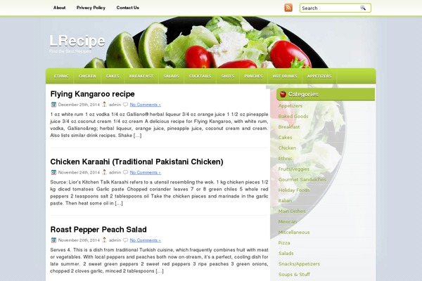 OrganicFood theme site design template sample