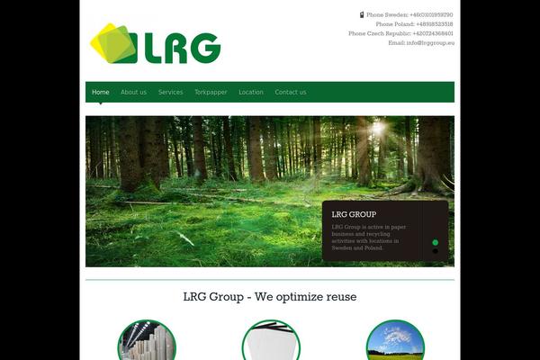 Blackbird theme site design template sample