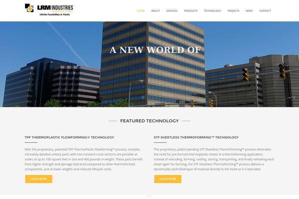 Durus theme site design template sample