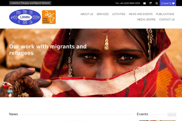 Charitas theme site design template sample