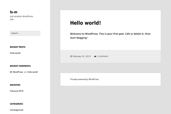 Ls theme site design template sample