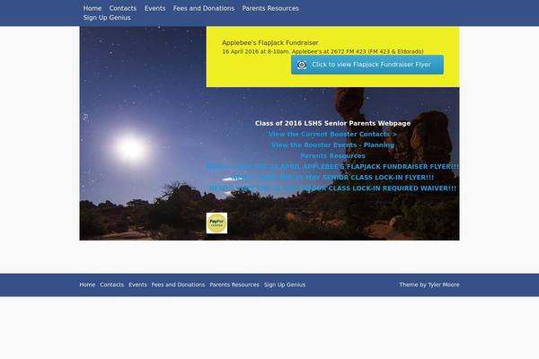 Tesseract theme site design template sample