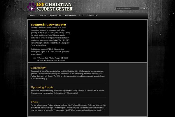 Amped Child theme site design template sample