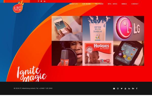 Concept theme site design template sample