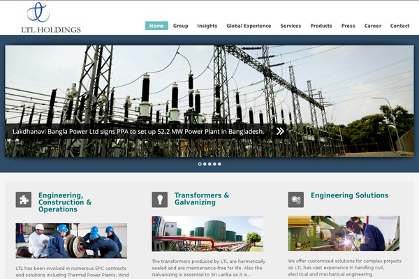 WordPress website example screenshot