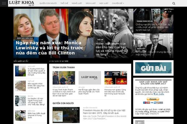 Zox-news-child theme site design template sample