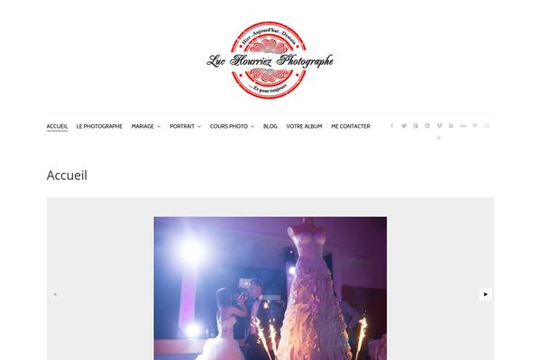Camera7 theme site design template sample