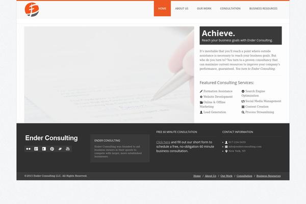 BUILDER theme site design template sample