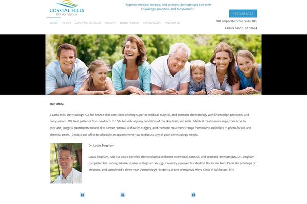 Medical Doctor theme site design template sample