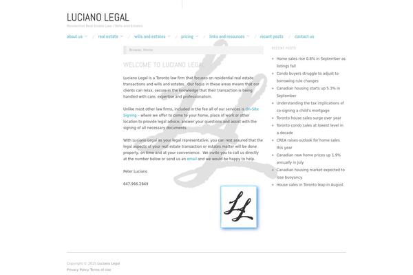 Oxygen theme site design template sample