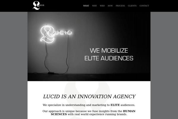 lucidwebsite.com site used Theagency-v2