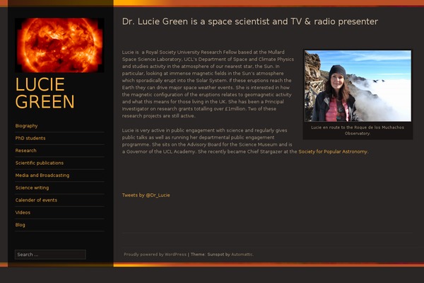Sunspot theme site design template sample