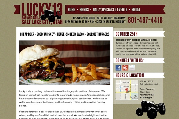 lucky13slc.com site used Lucky13theme