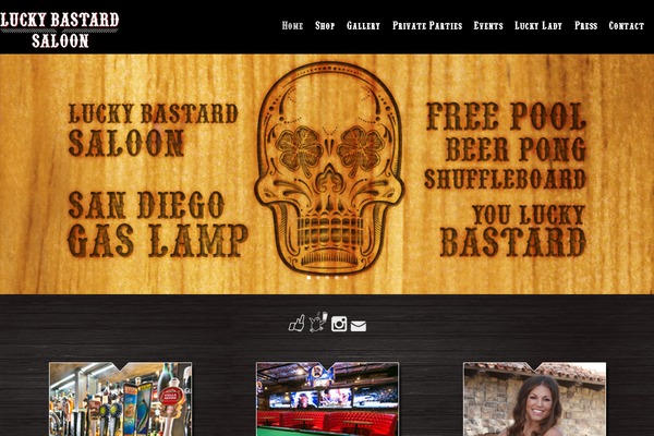 luckybastardsaloon.com site used Lucky