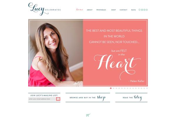 lucycelebrates.com site used Lucycelebrates