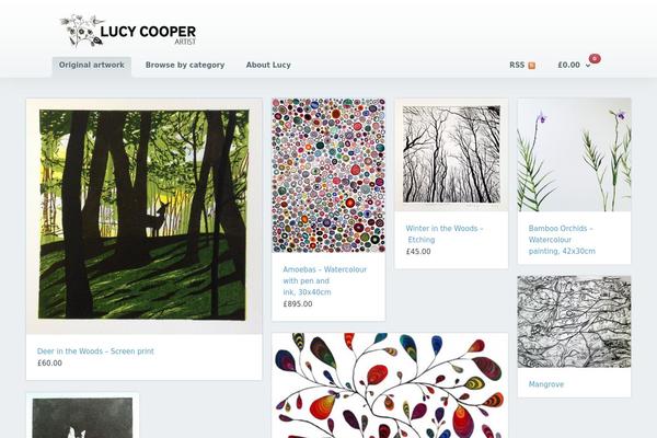lucycooperart.com site used Sentient