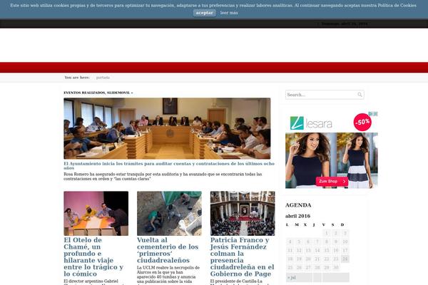 Local News theme site design template sample