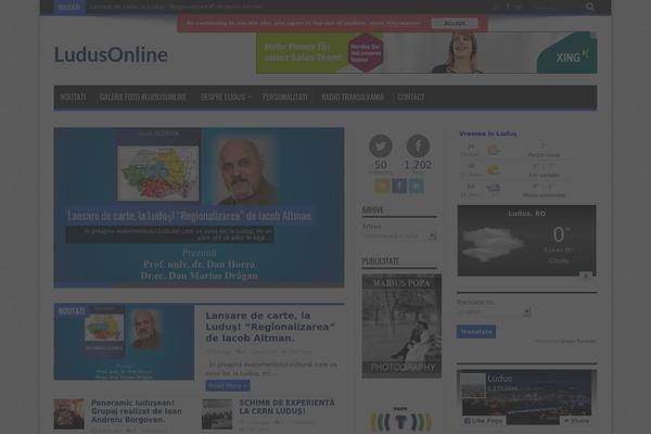 Jarida theme site design template sample