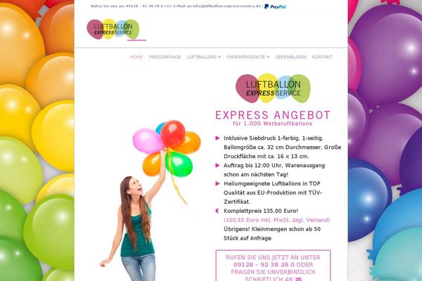 X Child theme site design template sample