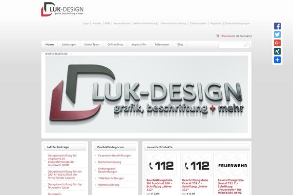 luk-design.de site used Shopified