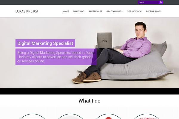 lukaskrejca.com site used One-page-child